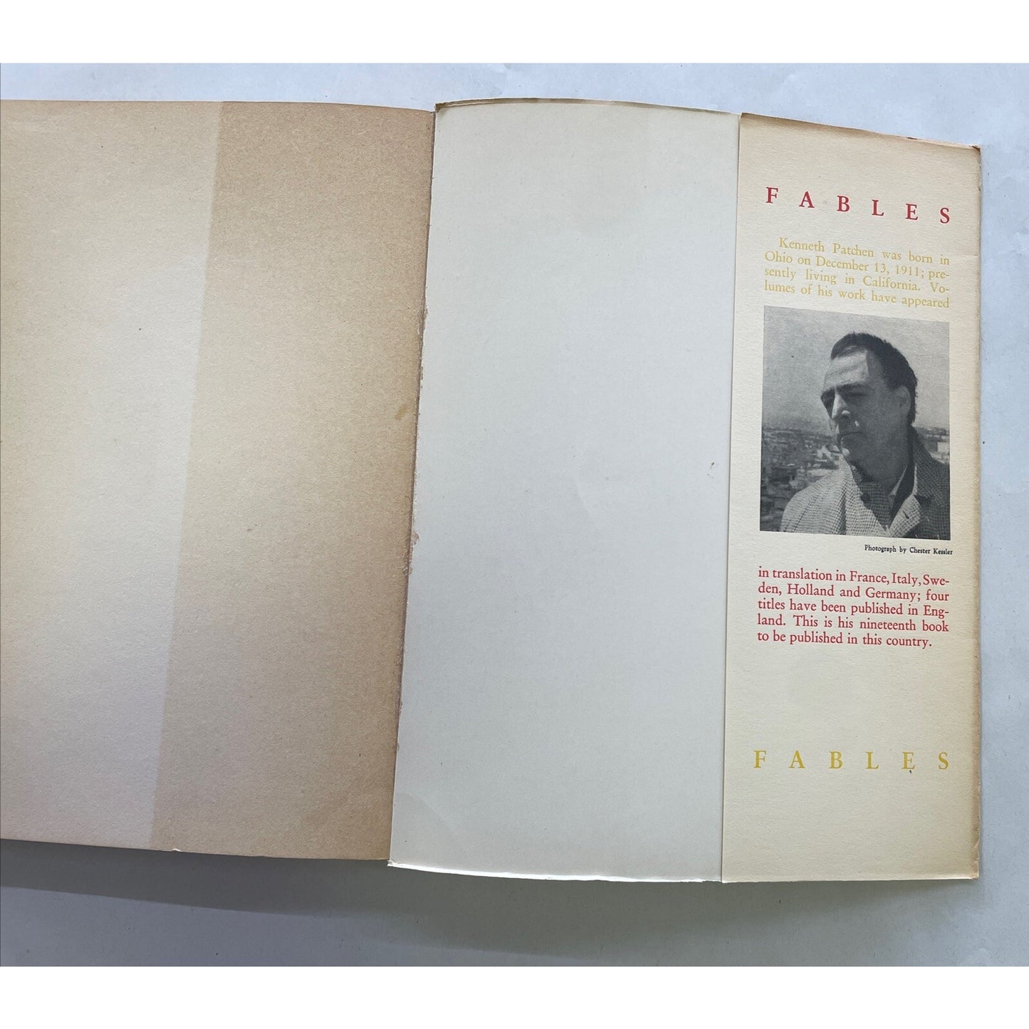 Fables and Other Little Tales By Kenneth Patchen - RARE - 1st Edition (PB, 1953)