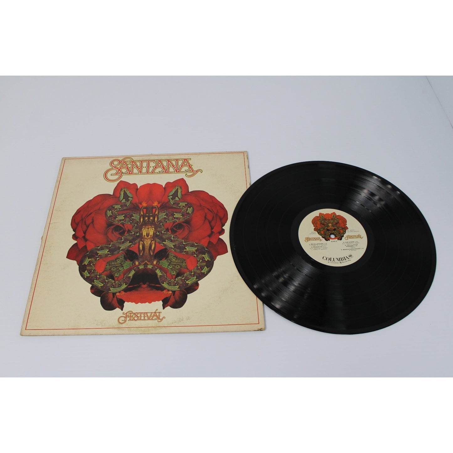 Santana- Festival, 1977 CBS Records BL-34423, Classic Rock Album in EX Condition