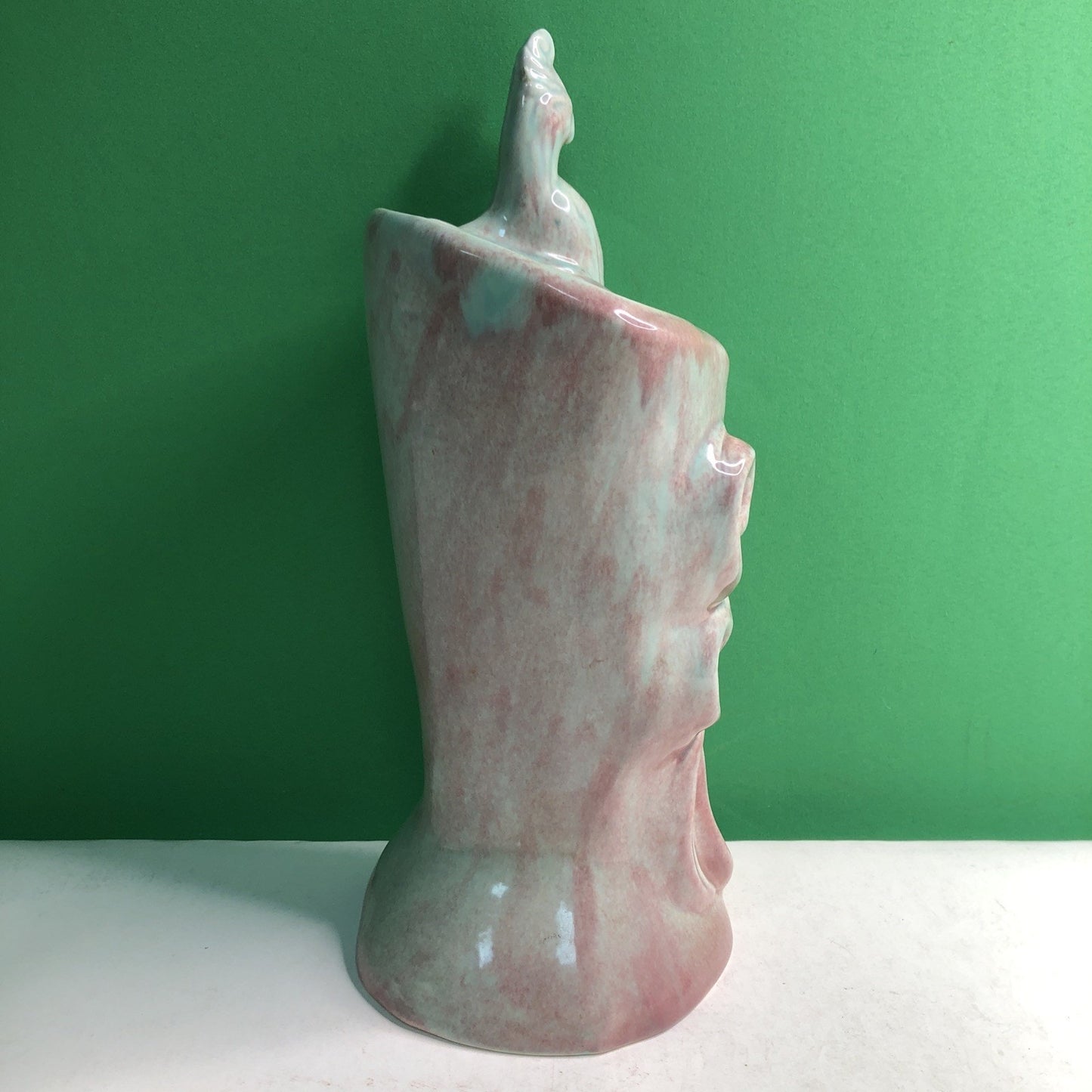 Vtg MCM CALIFORNIA CA Pottery - West Coast Pottery Peacock Vase Planter Figurine
