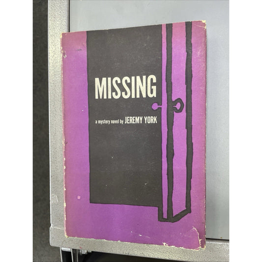 Jeremy York MISSING 1st Edition 1959 Hardcover Dust Jacket