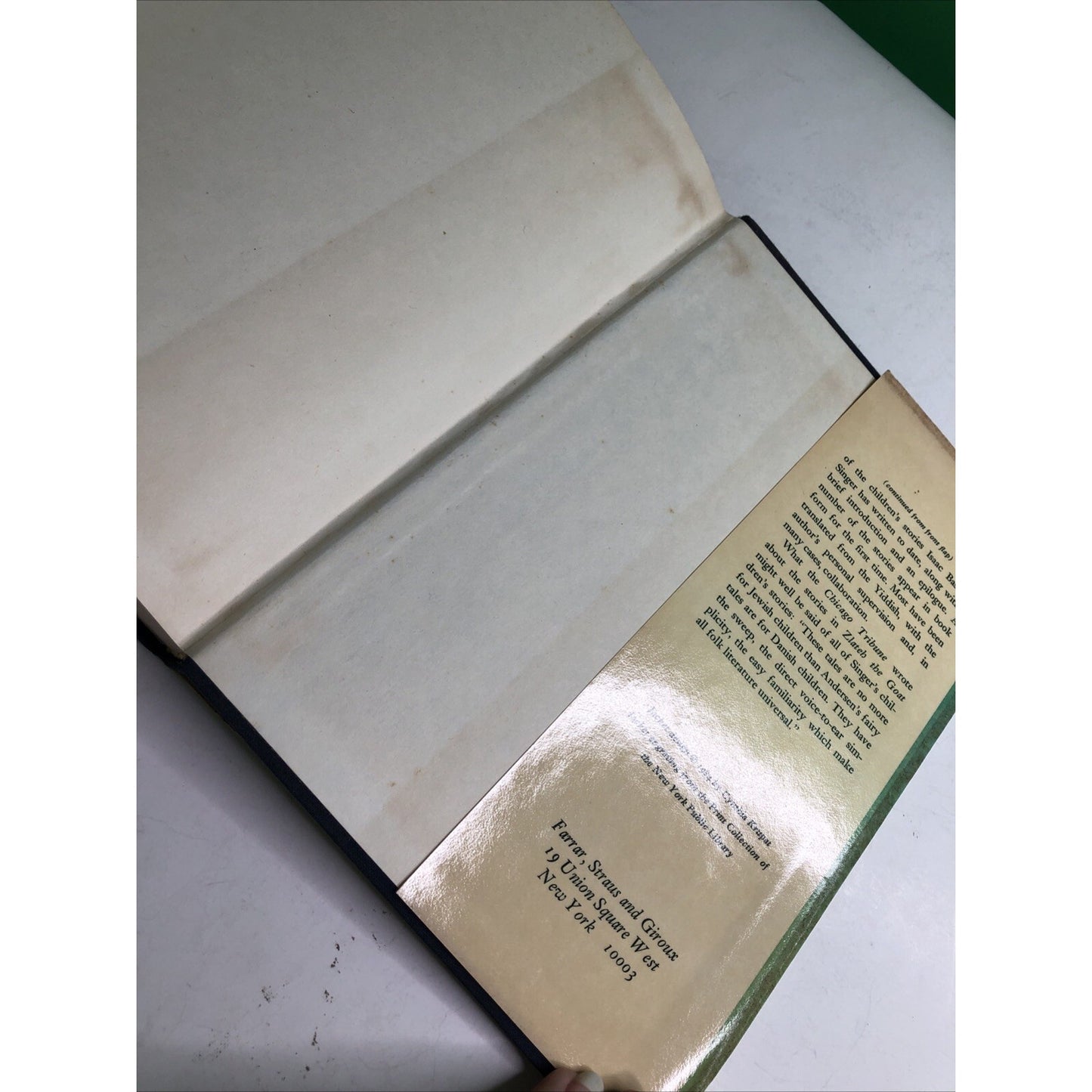 ISAAC BASHEVIS SINGER Stories For Children First Edition 1984 SIGNED BY AUTHOR
