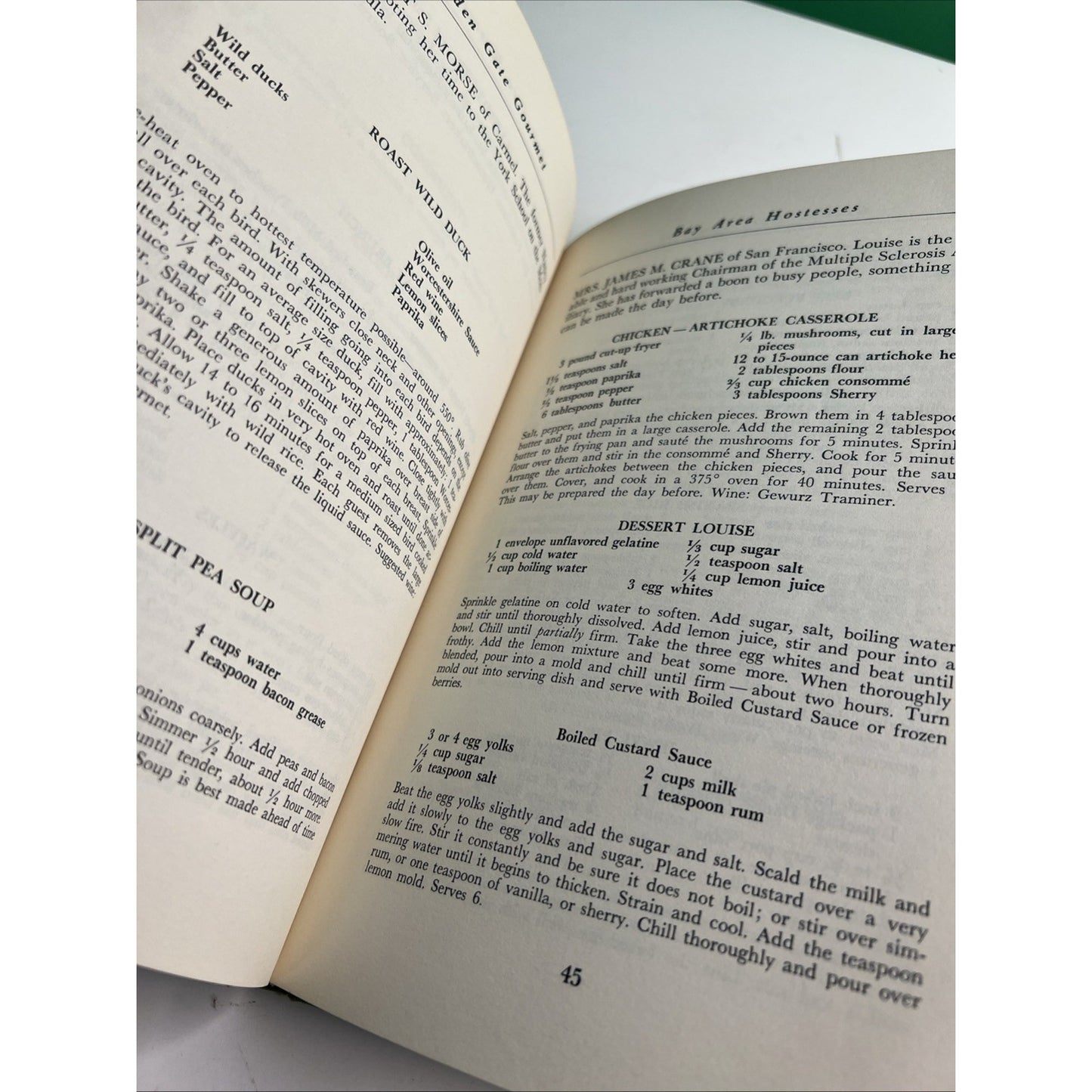 Golden Gate Gourmet Volume 2 Recipes 1962 HC DJ by Roxana Robertson