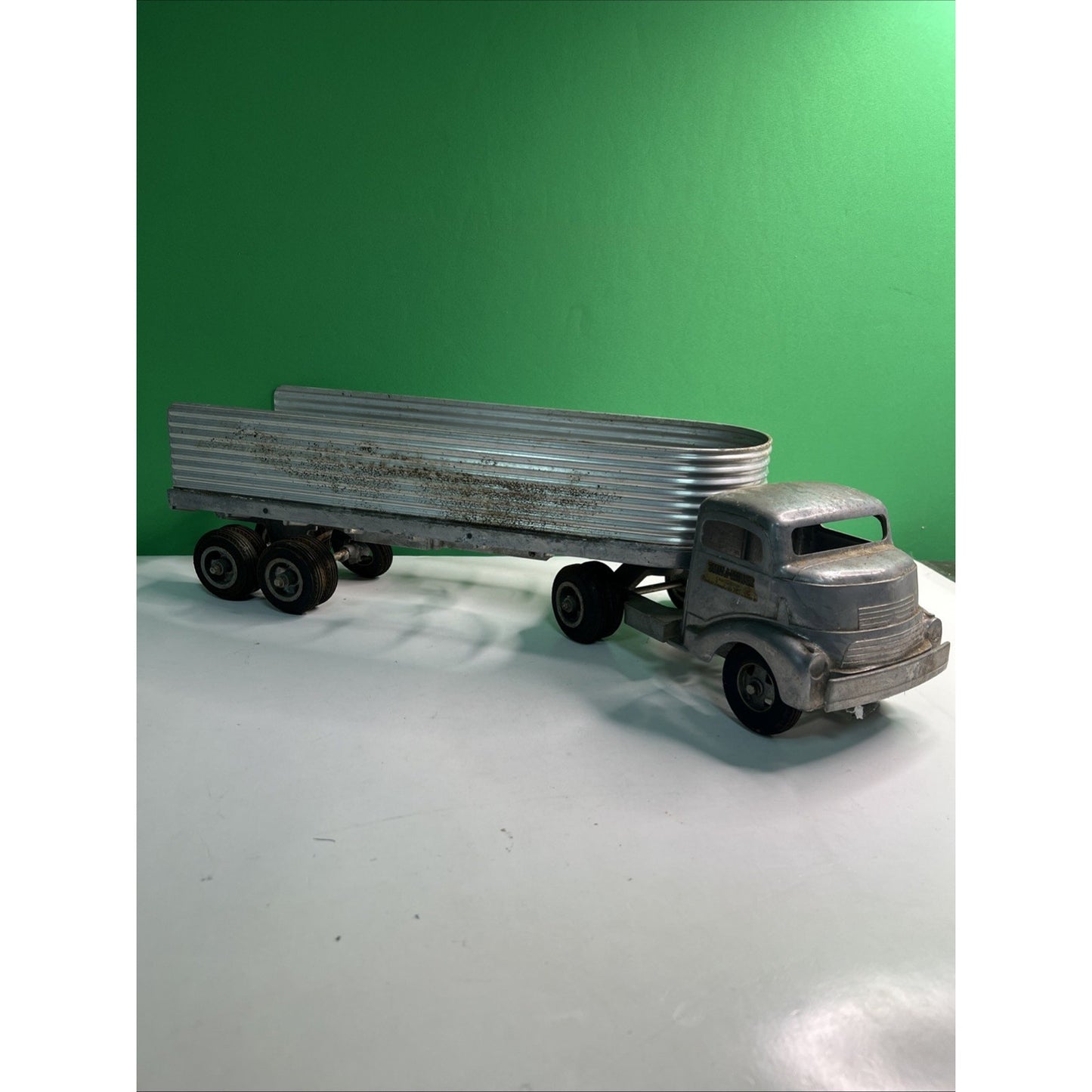 Vintage Smith Miller Silver Streak GMC Truck & Fruehauf Trailer SMITTY TOYS
