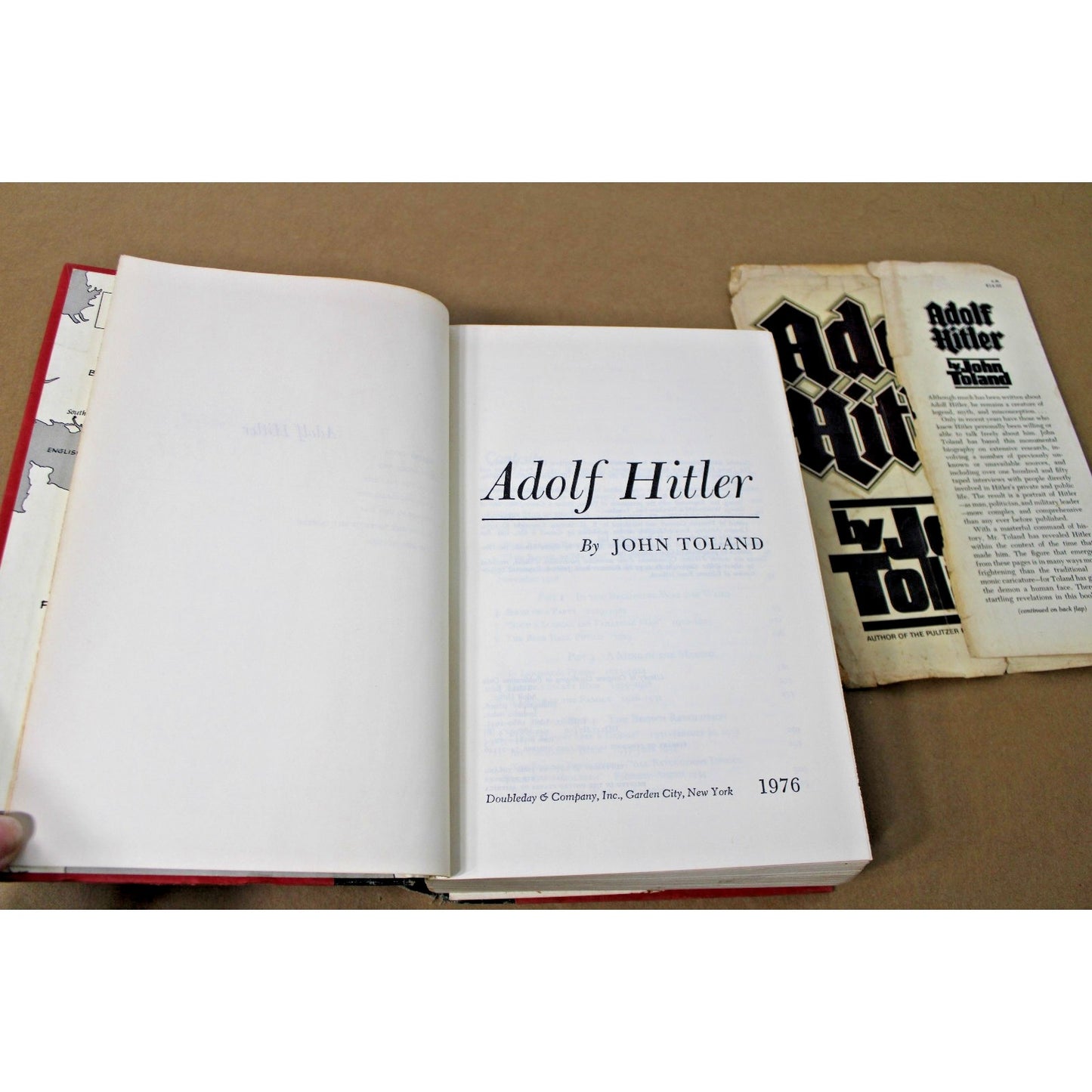 Adolf Hitler by John Toland 1976, First Edition, First Printing. HC/DJ Doubleday