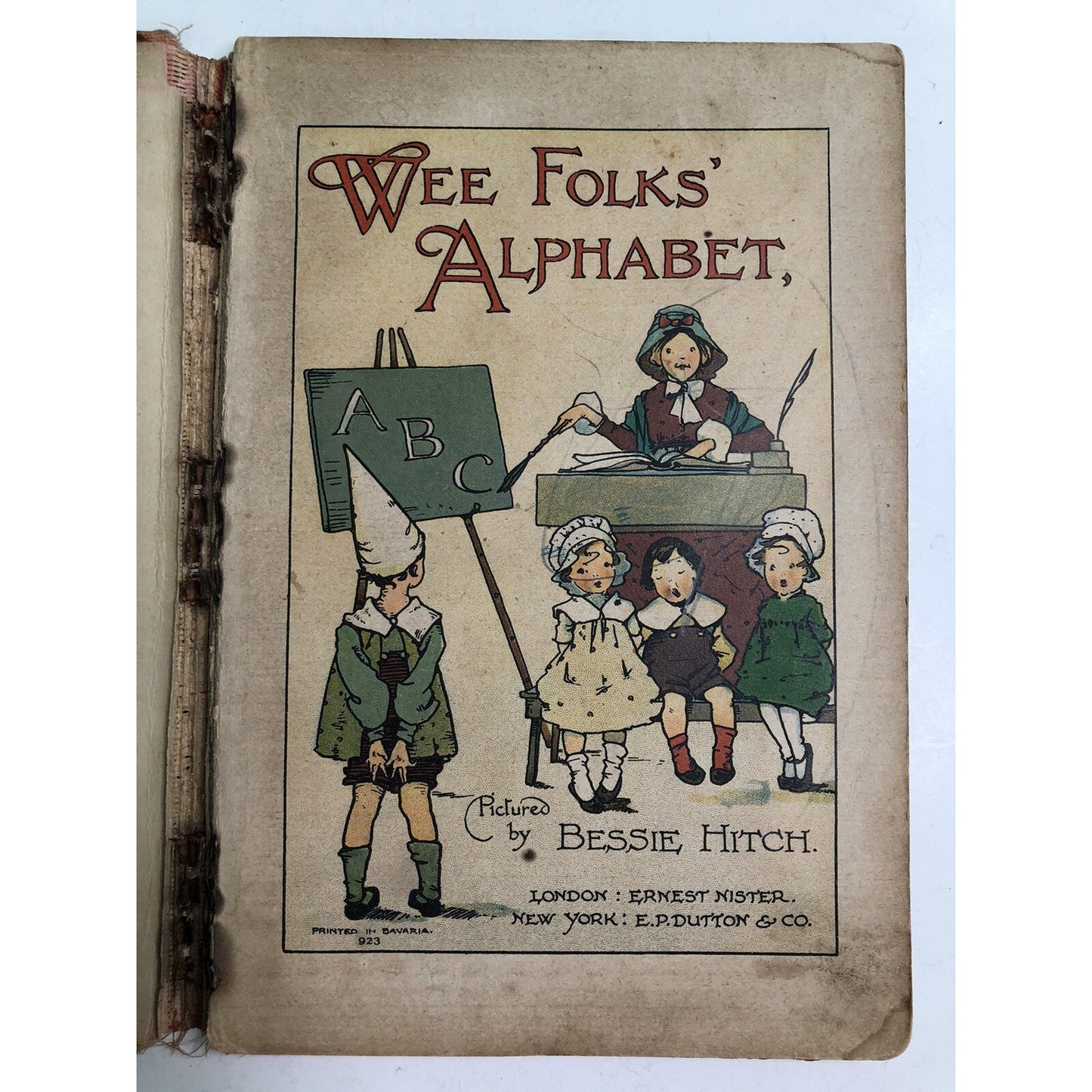 Antique WEE FOLKS’ ALPHABET by Bessie Hitch RARE As Is HTF
