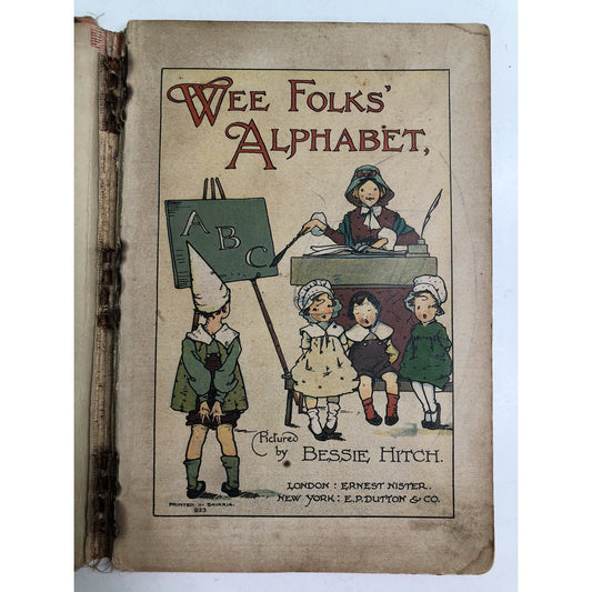 Antique WEE FOLKS’ ALPHABET by Bessie Hitch RARE As Is HTF
