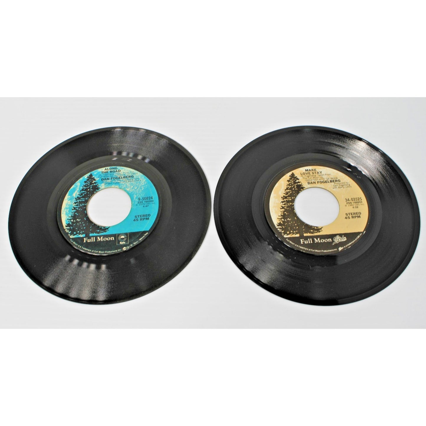Dan Fogelberg- Two 7" 45 RPMs- Hearts & Crafts, Make Love Stay, Longer- NM!