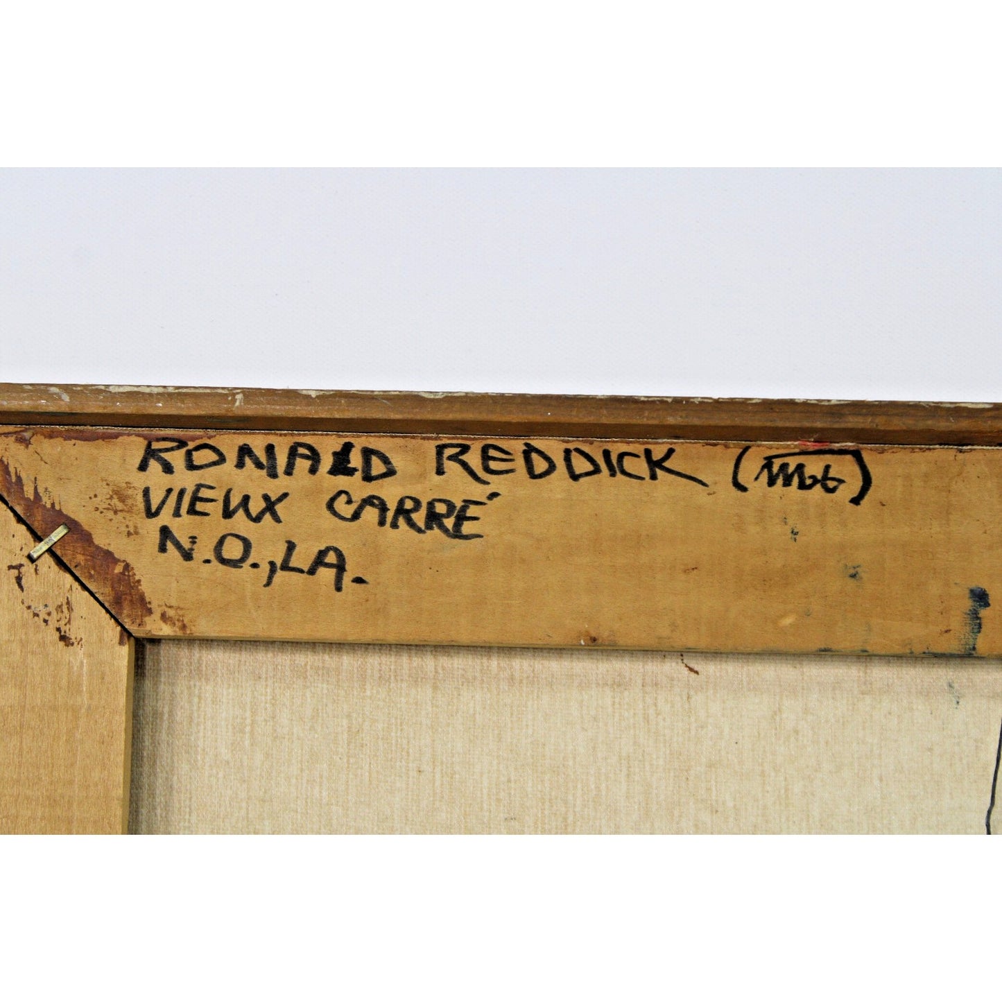 Heavy Impasto Mid-Century Oil on Canvas by New Orleans Artist Ron Reddick 29x23