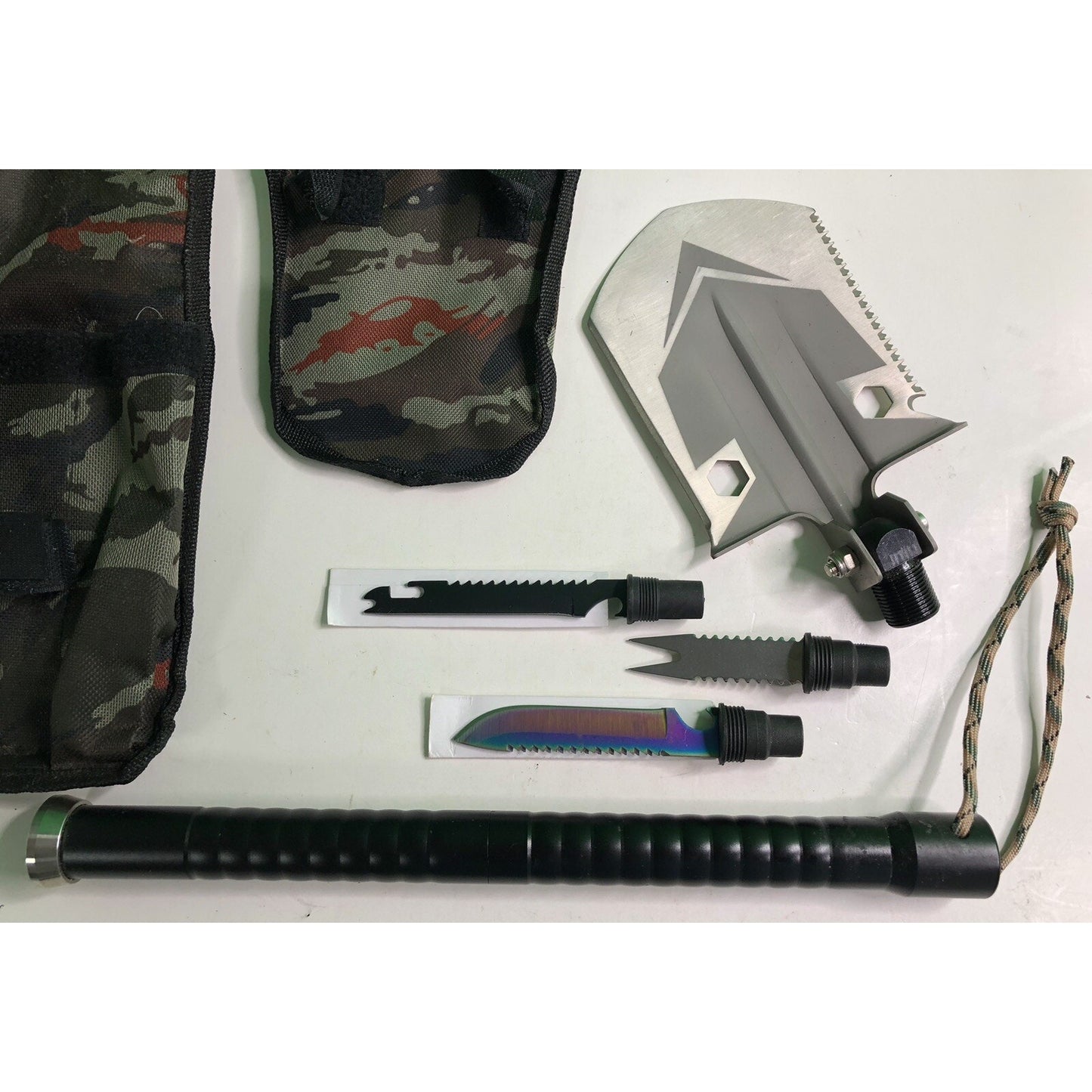 Military Folding Shovel & Blades Compass Survival Tactical Camping Hunting