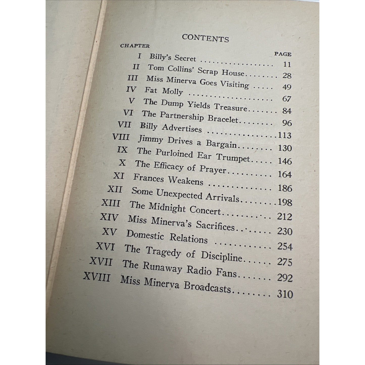 1925 1st Edition HC MISS MINERVA BROADCASTS BILLY by Emma Speed Sampson Illus.