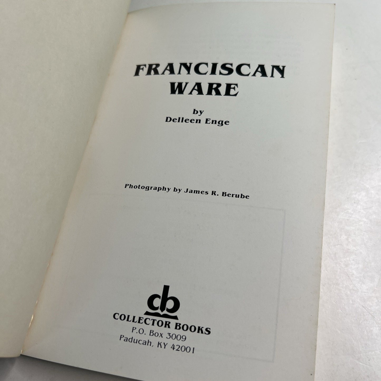Franciscan Ware by Delleen Enge 1981 PB Illustrated Price Guide