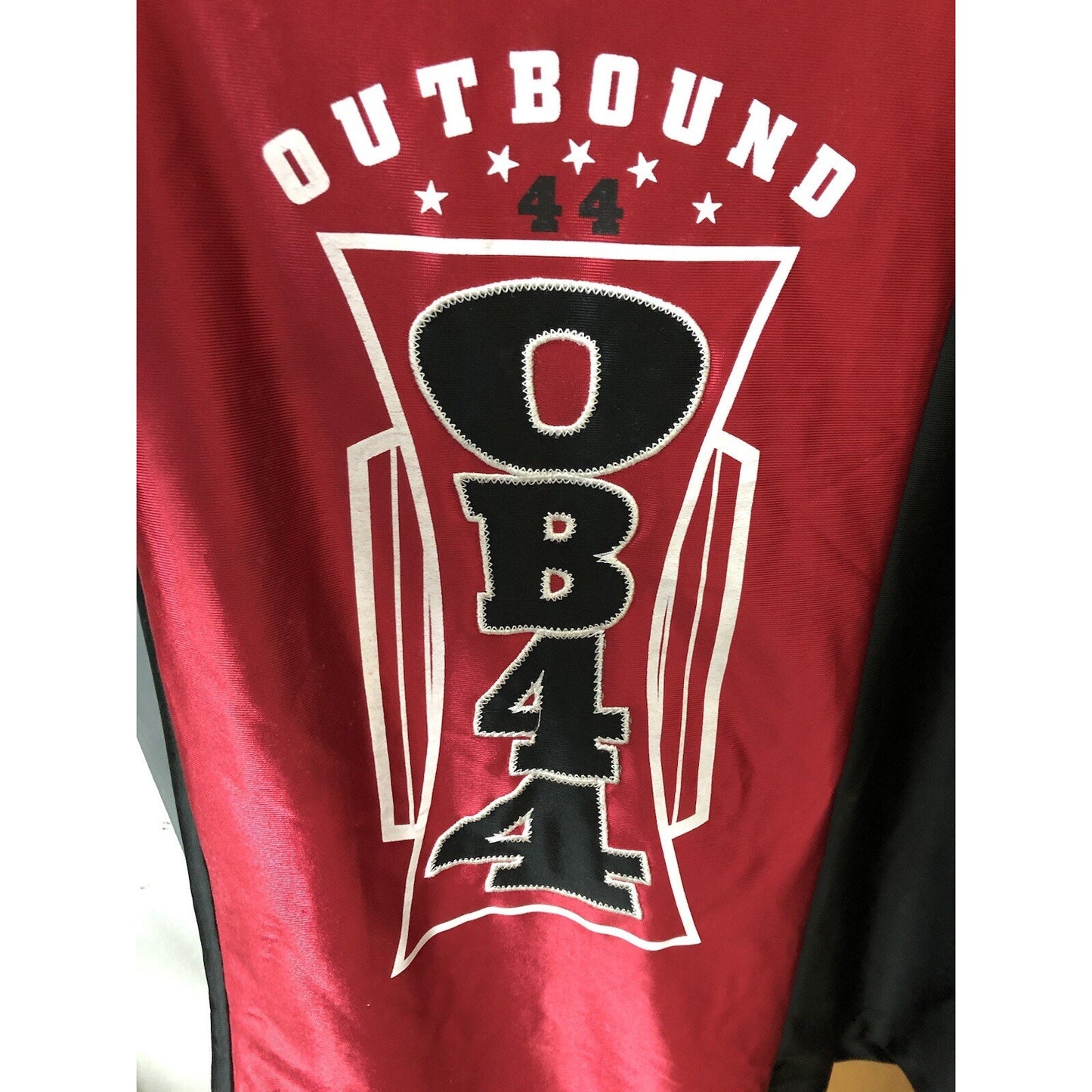 Outbound 44 Men’s Large Sports Shirt Maroon Black Tshirt Jersey