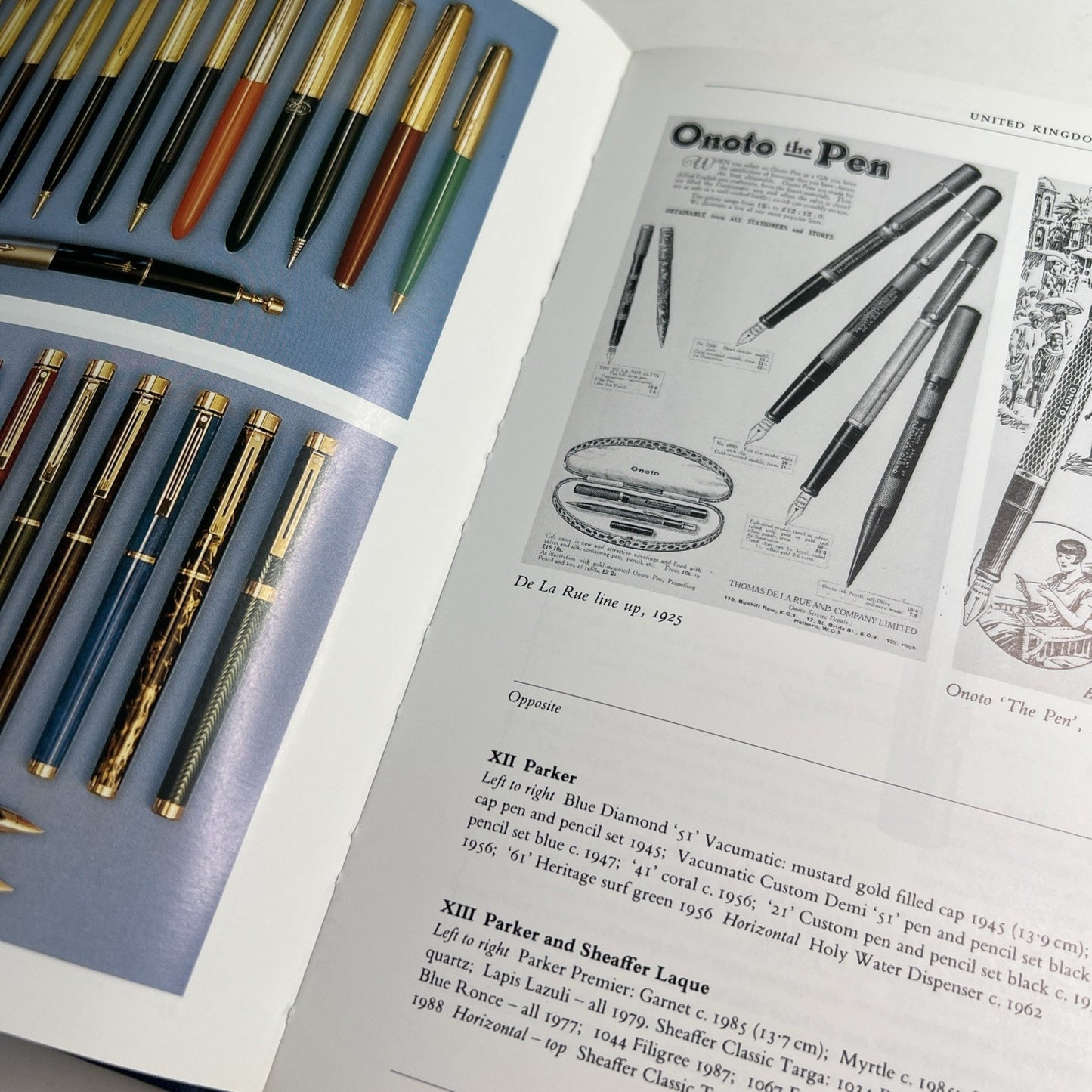 Fountain Pens Vintage and Modern By Andreas Lambrou HC DJ 1990 2nd print Illus.
