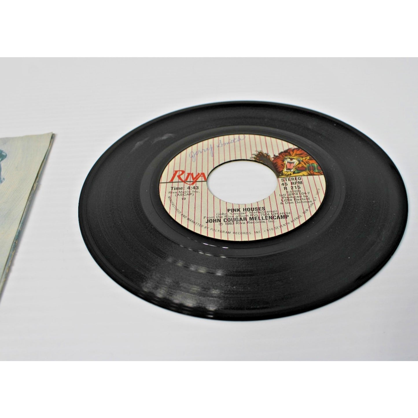 John Cougar Mellencamp- 7" 45 RPM Single w/ Sleeve- Pink Houses Serious Business