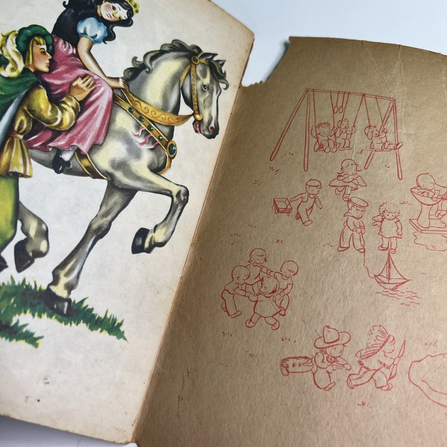Vtg Schneewitchen und die sieben Zwerge Sweden Swedish Snow White & 7 Dwarves PB