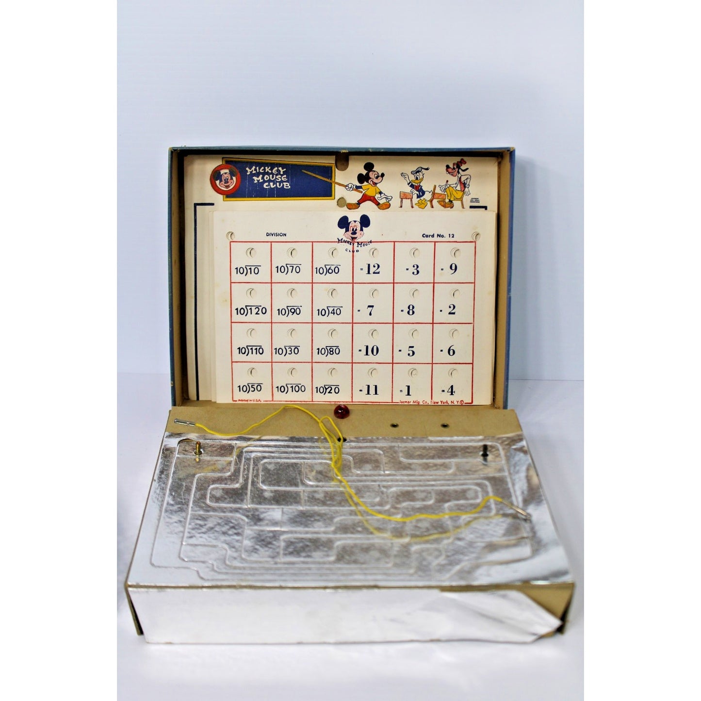 1950s Disney Mickey Mouse Club- Magic Divider Electric Math Game, Vintage in Box
