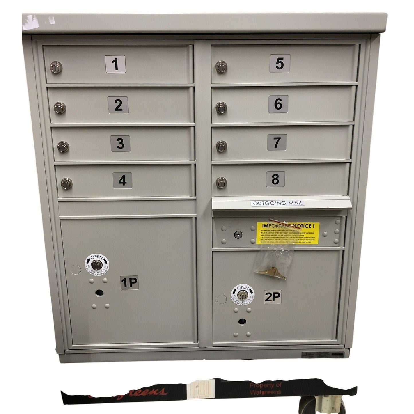 Copied - Salsbury Industries Mailbox 8 Slots Private Access Outgoing With Stand