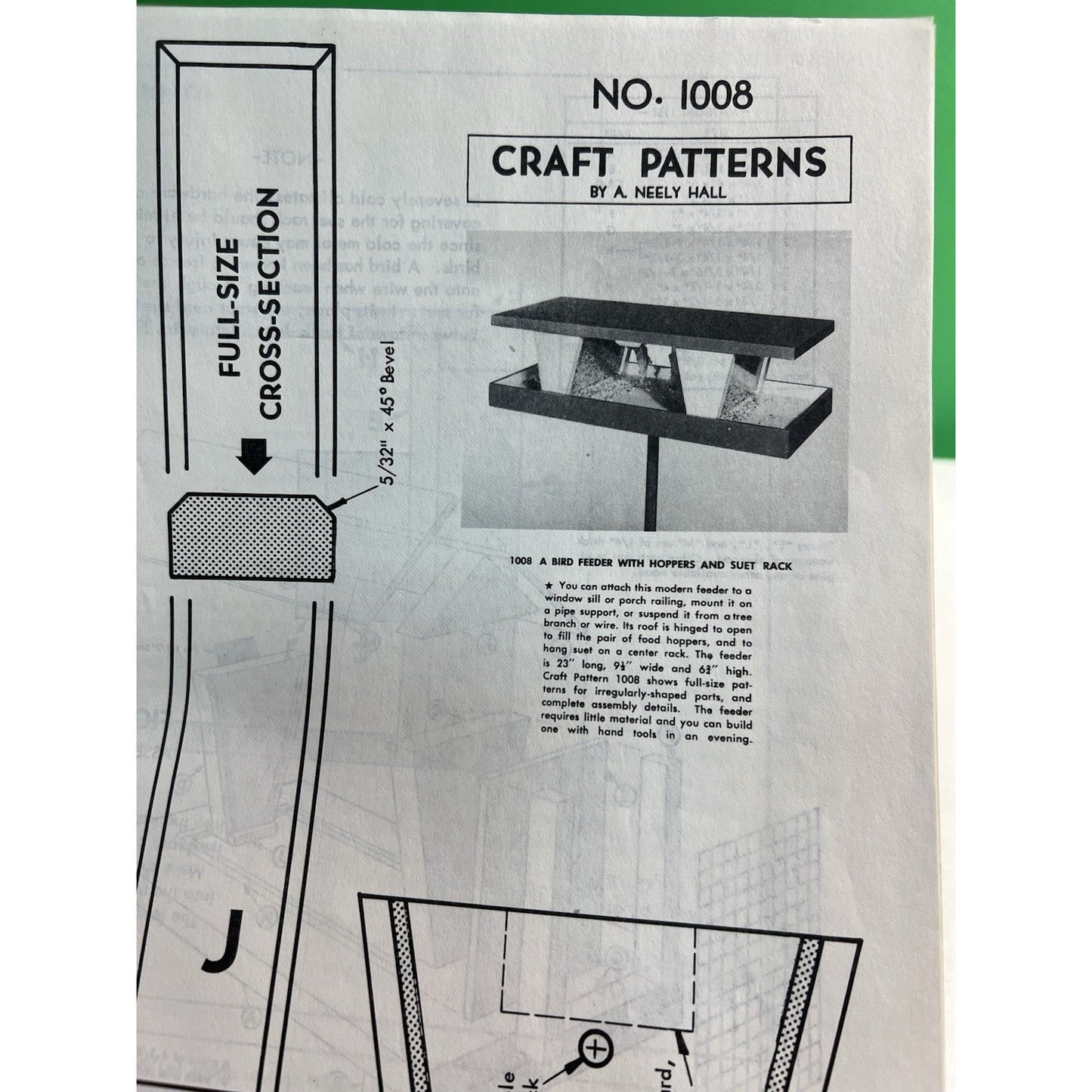 Lot Of 9 Bird House Plans Full Size Craft Patterns Instructions Project List