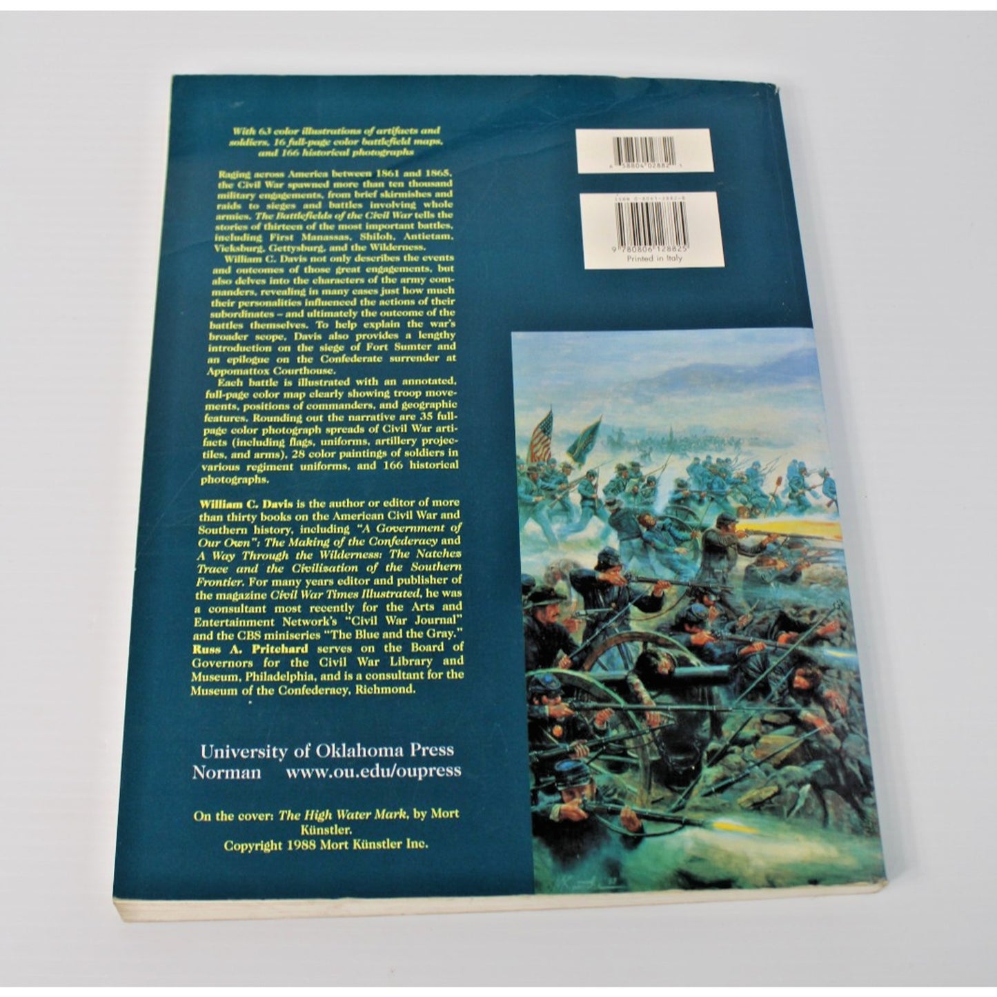 Battlefields Of The Civil War- William C. Davis, Illustrated History, Maps, 2000