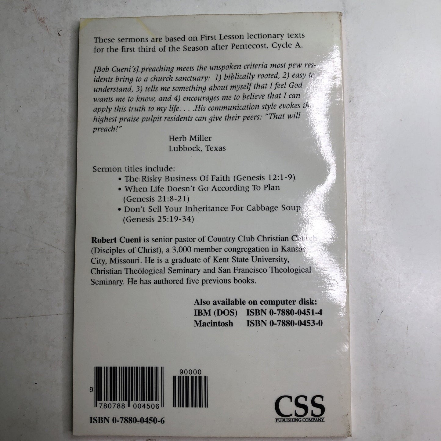 Tenders of the Sacred Fire: Sermons for the Season After Pentecost SIGNED CUENI