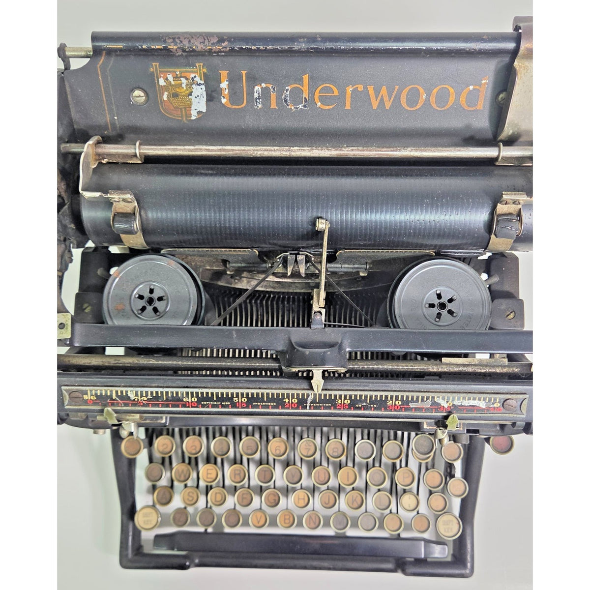 1918 Antique Underwood No. 5 Typewriter - WWI Era - Smooth Action - SN 1102288