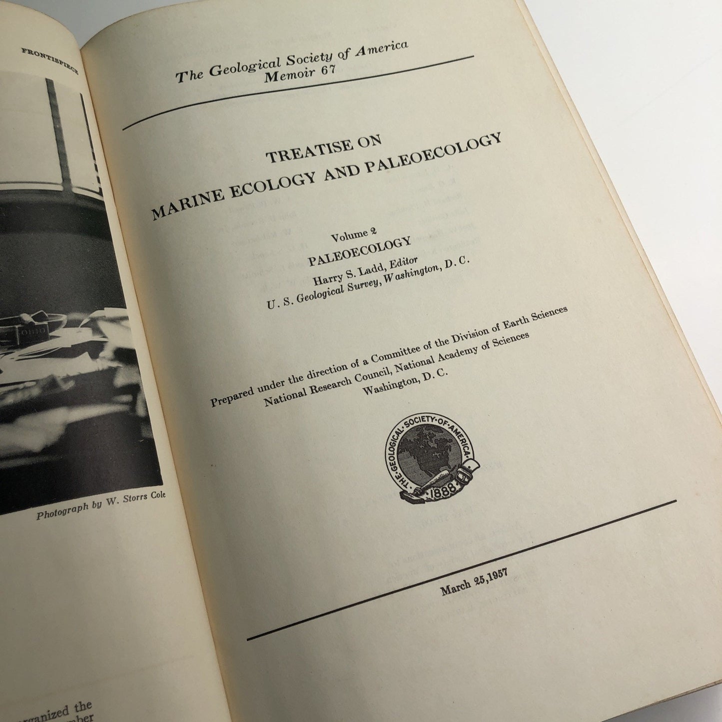Treatise on Marine Ecology & Paleoecology V2 Geological Society of America #67