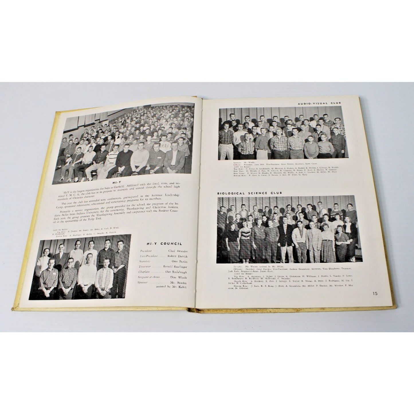 Vintage 1959 Garfield High School Benedictus Yearbook, Terre Haute, Indiana