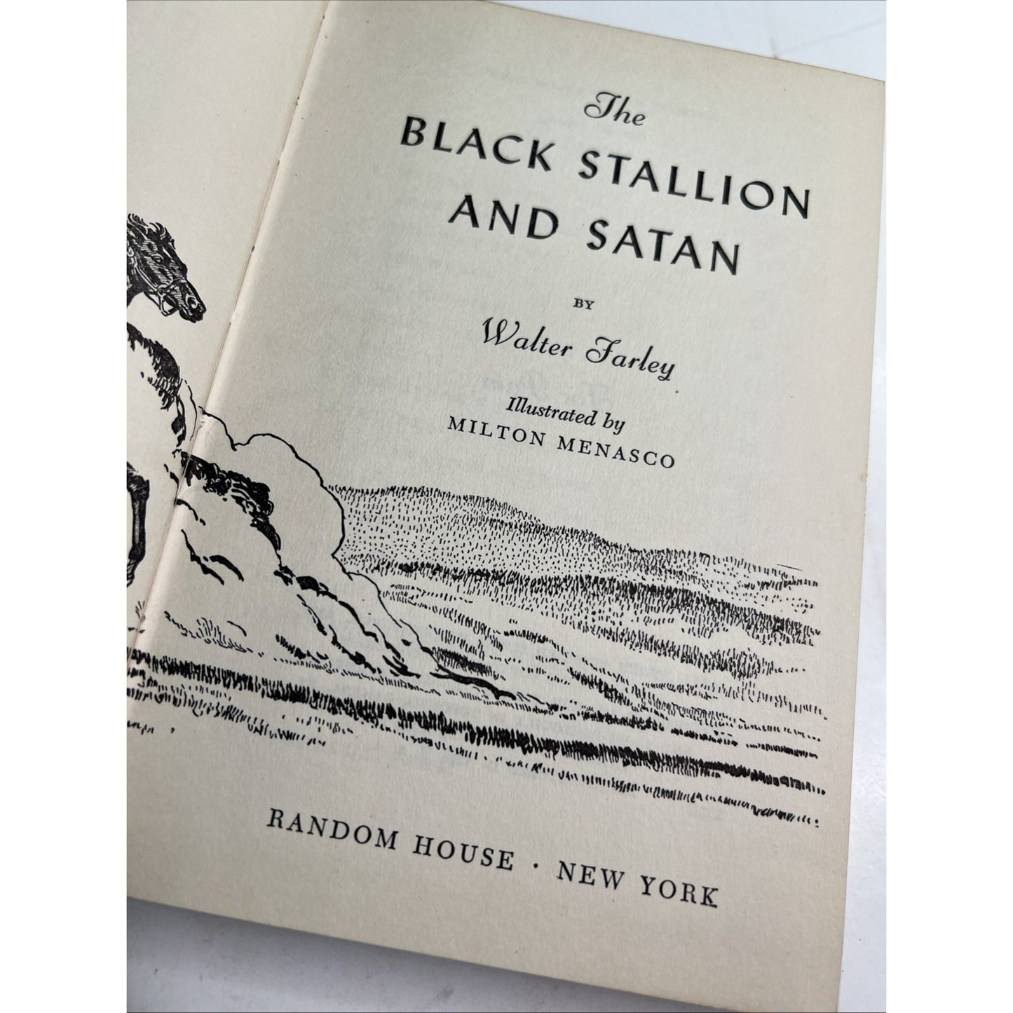 "The Black Stallion and Satan" by Walter Farley (1949) HC DJ 11th Printing