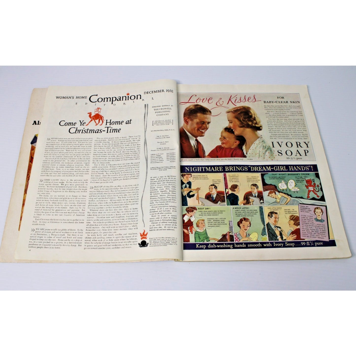 1935 December Vintage Woman's Home Companion- Upton Sinclair, Pearl Buck