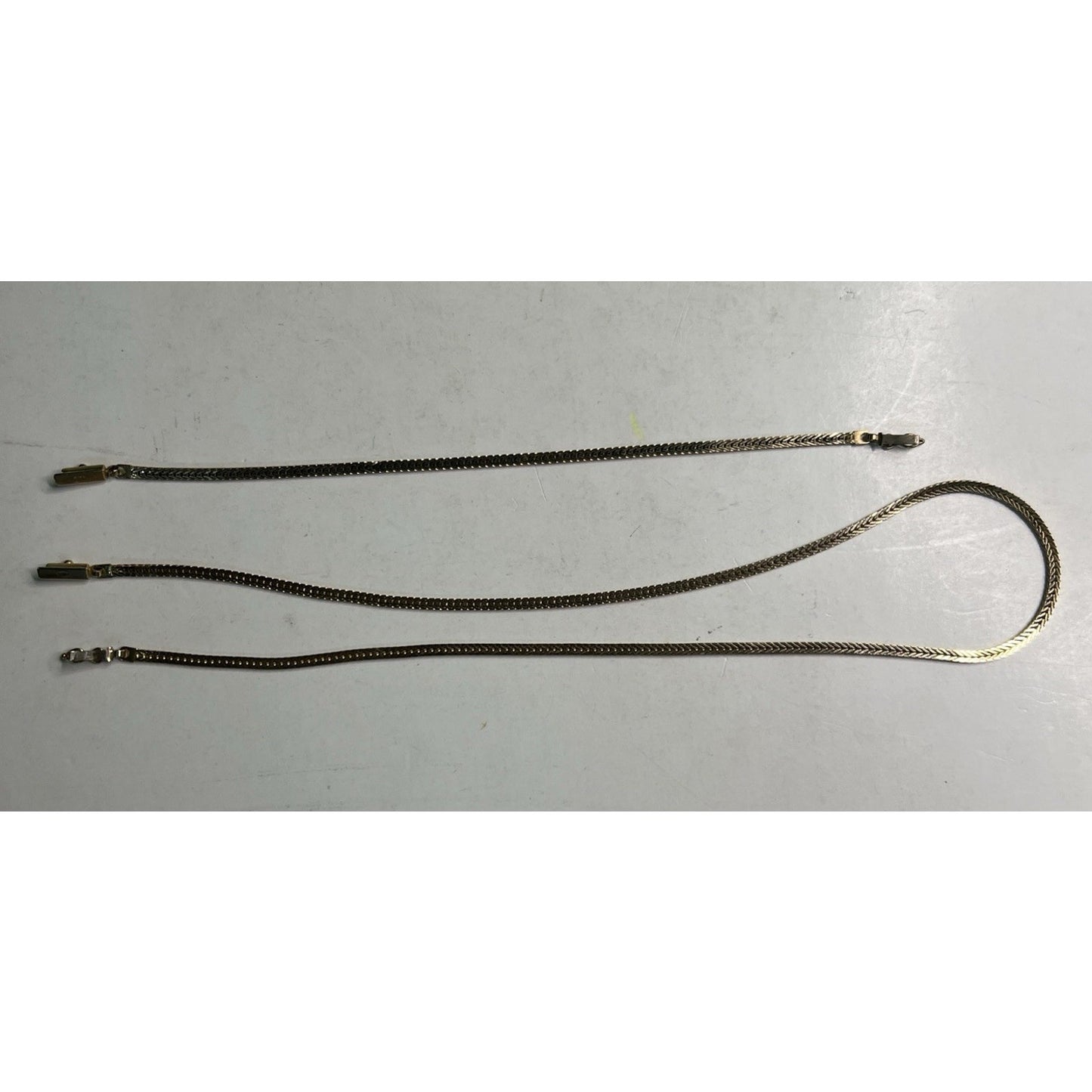 Vintage 14K Gold 18” Necklace AND 7.5” Bracelet Set 15.8+ Grams
