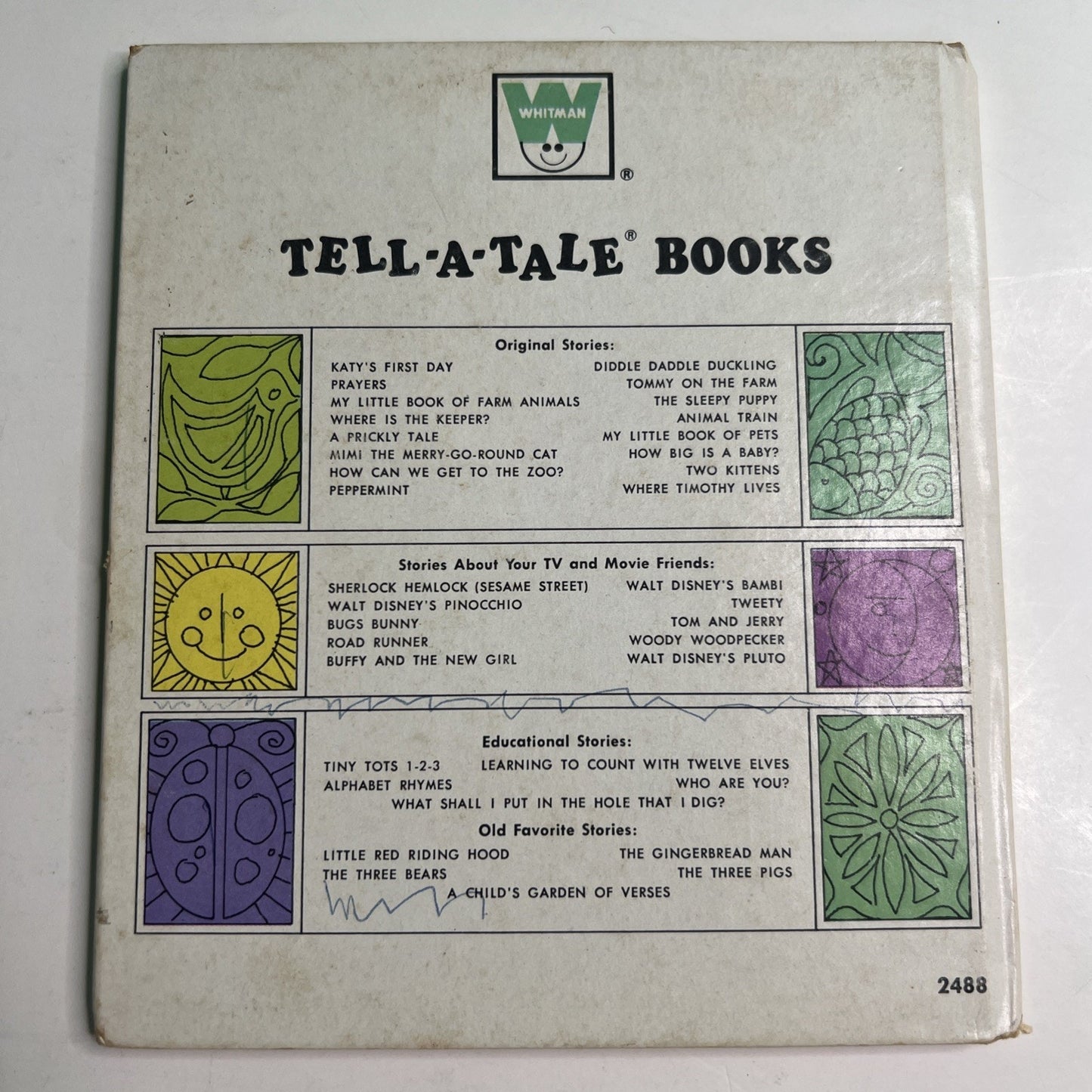 The Jumpy, Humpy, Fuzzy, Buzzy Animal Book Tell-A-Tale 1973 Davis Stone