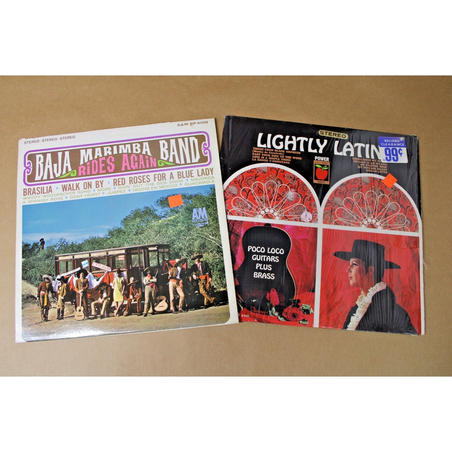 Set of 2 Latin American Mood Music Albums from the 1960s, Herb Alpert Produced