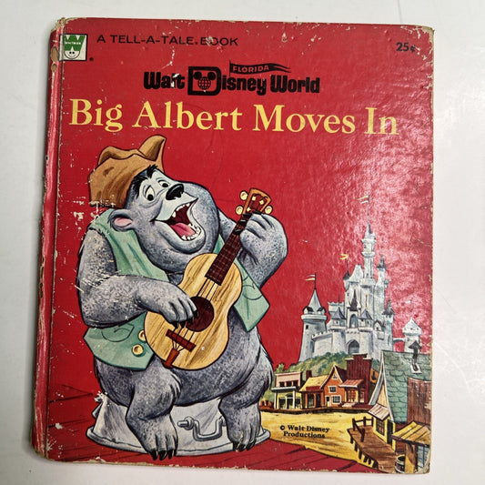 Vintage 1971 Tell-A-Tale Series Walt Disney World Florida Big Albert Moves In