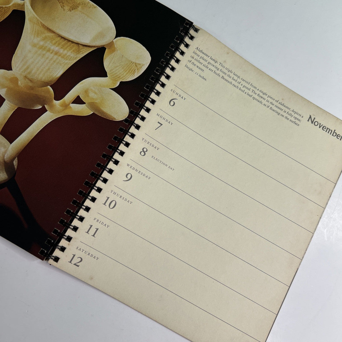 Treasures of Tutankhamun 1977 Weekly Calendar Metropolitan Museum of Art Boltin