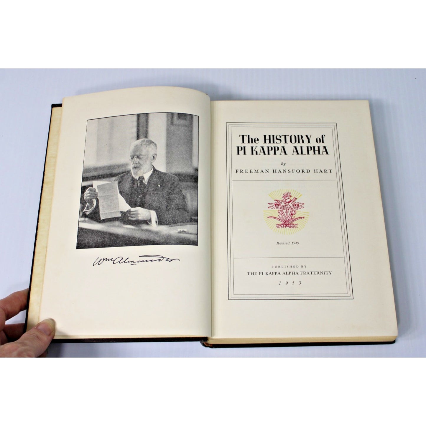 The History of Pi Kappa Alpha, Revised, Freeman Hansford Hart 1953 11th Printing