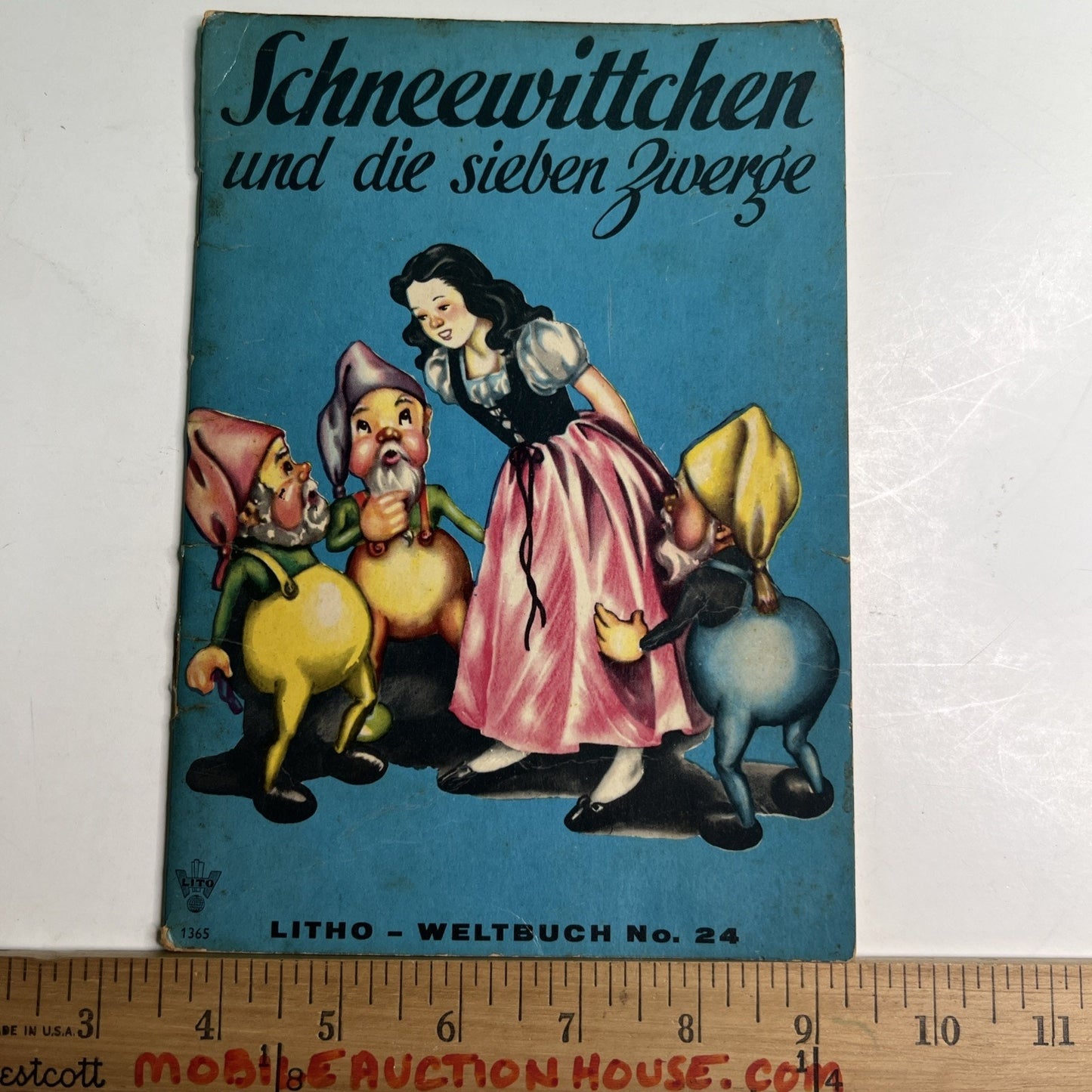 Vtg Schneewitchen und die sieben Zwerge Sweden Swedish Snow White & 7 Dwarves PB