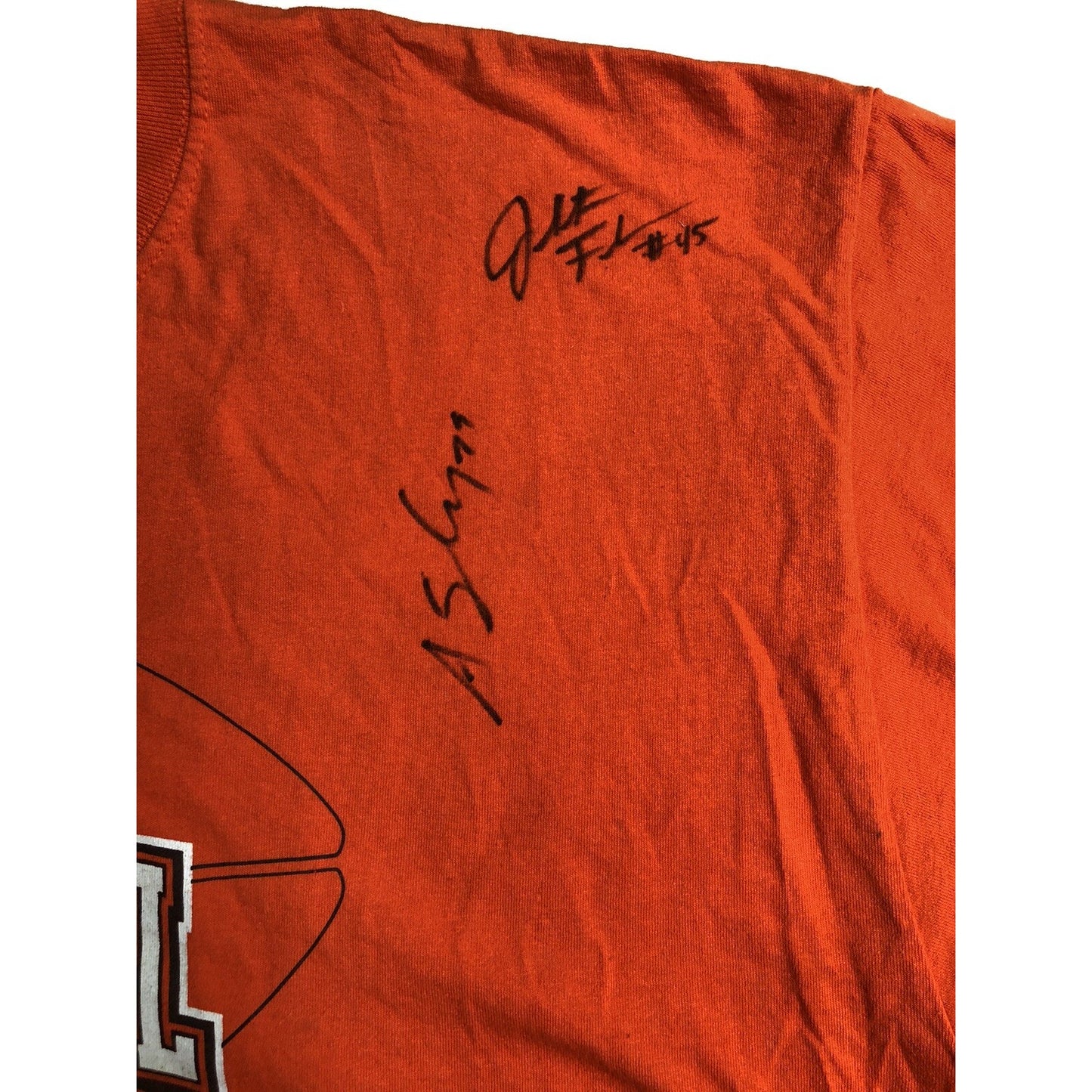 Player Signed Reese’s Senior Bowl Tshirt XL Two Signatures Shirt Mobile Alabama