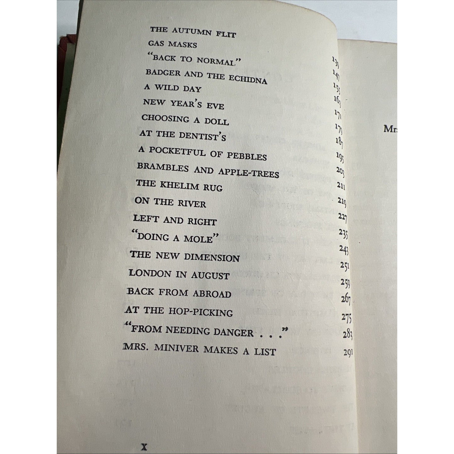 1942 HC by Jan Struther MRS. MINIVER Ex Library