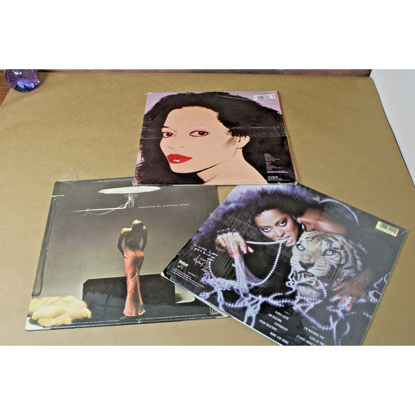 Lot of 3 Vintage Albums by Diana Ross from the 1970s/ 1980s