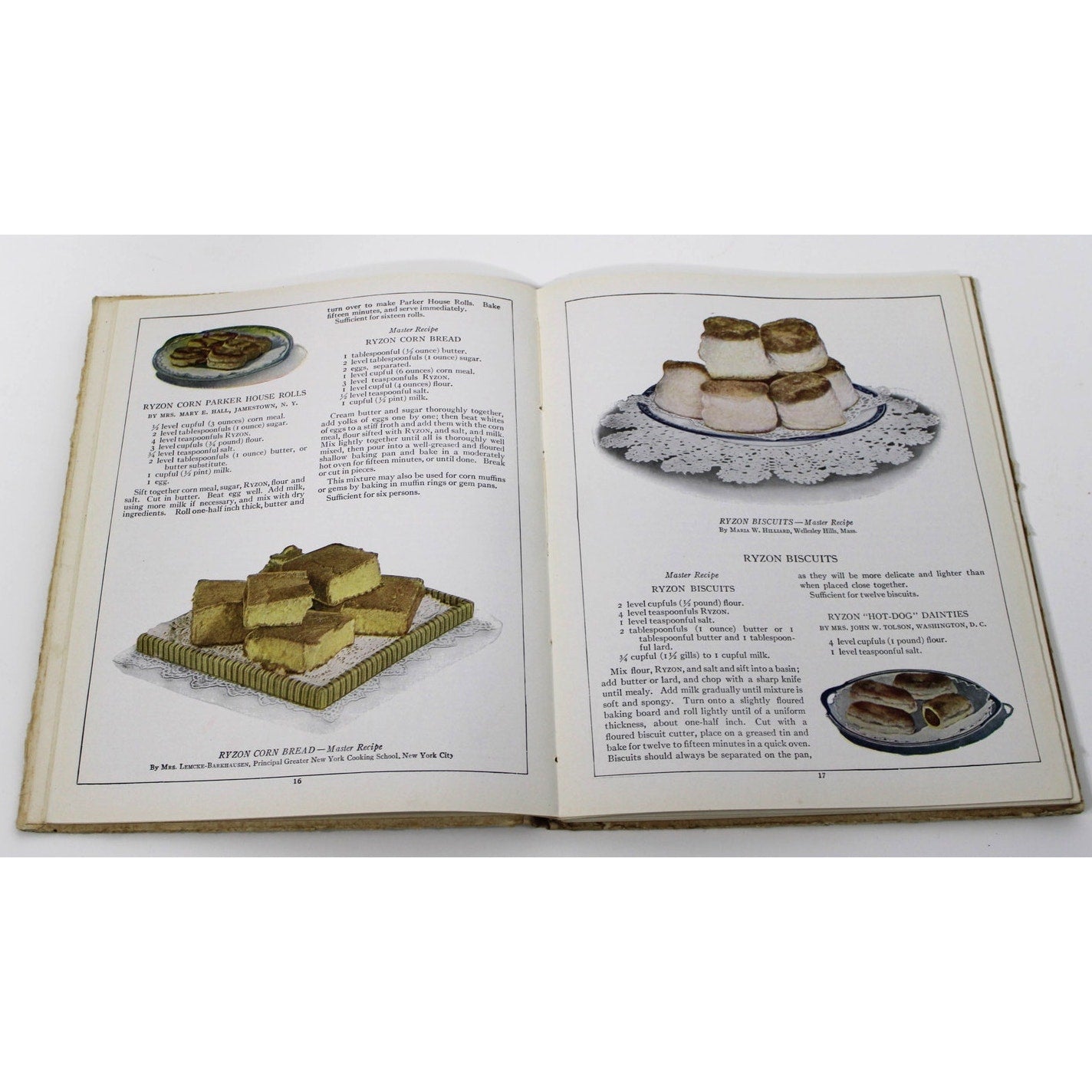1917 Ryzon Baking Book by Marion Harris Neil Antique Cookbook