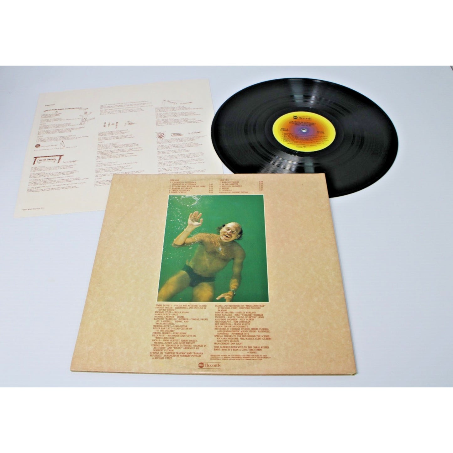 Jimmy Buffett – Changes In Latitudes, Changes In Attitudes- 1977- LP Vinyl ABC