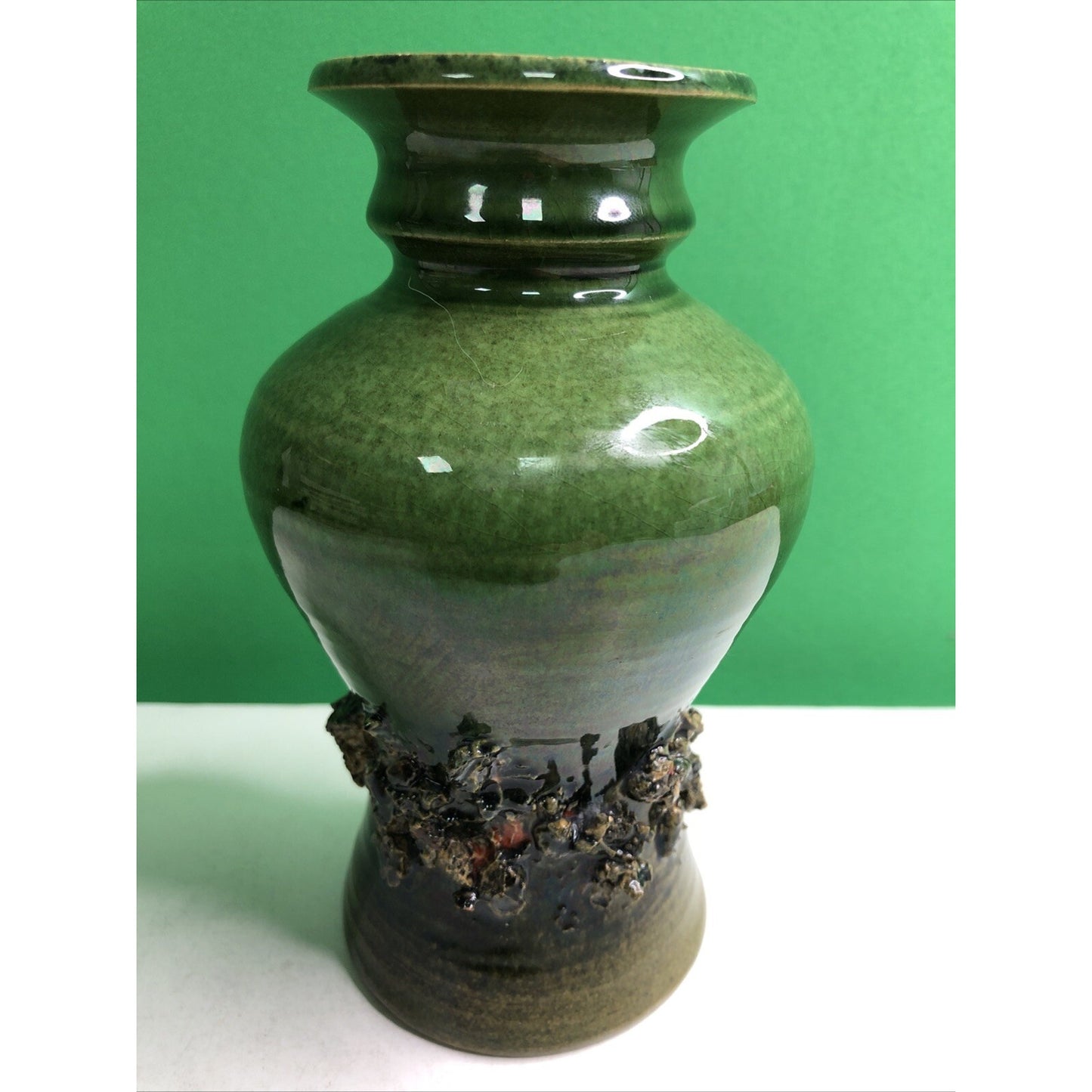 6” Funi Island Lava Rock Pottery Vase Handmade In Iceland Unique Decor Or Gift