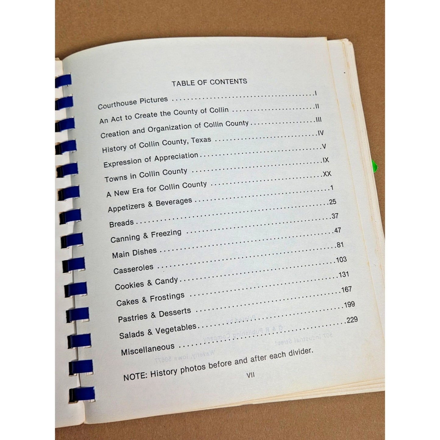1986 Collin County Texas Sesquicentennial Courthouse Cookbook - Vintage Texana