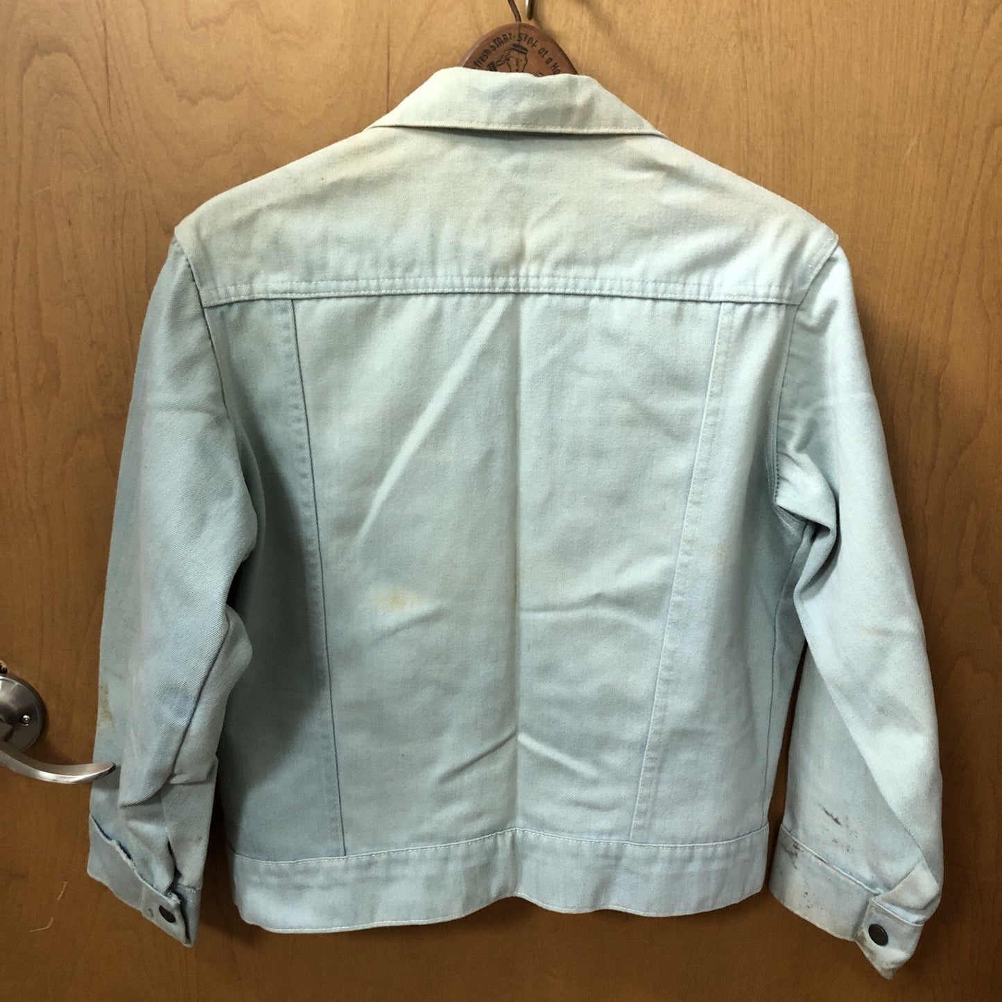 Vintage J. C. Penney Boys SUPER DENIM JACKET Snaps Slit Pockets Size 10-12
