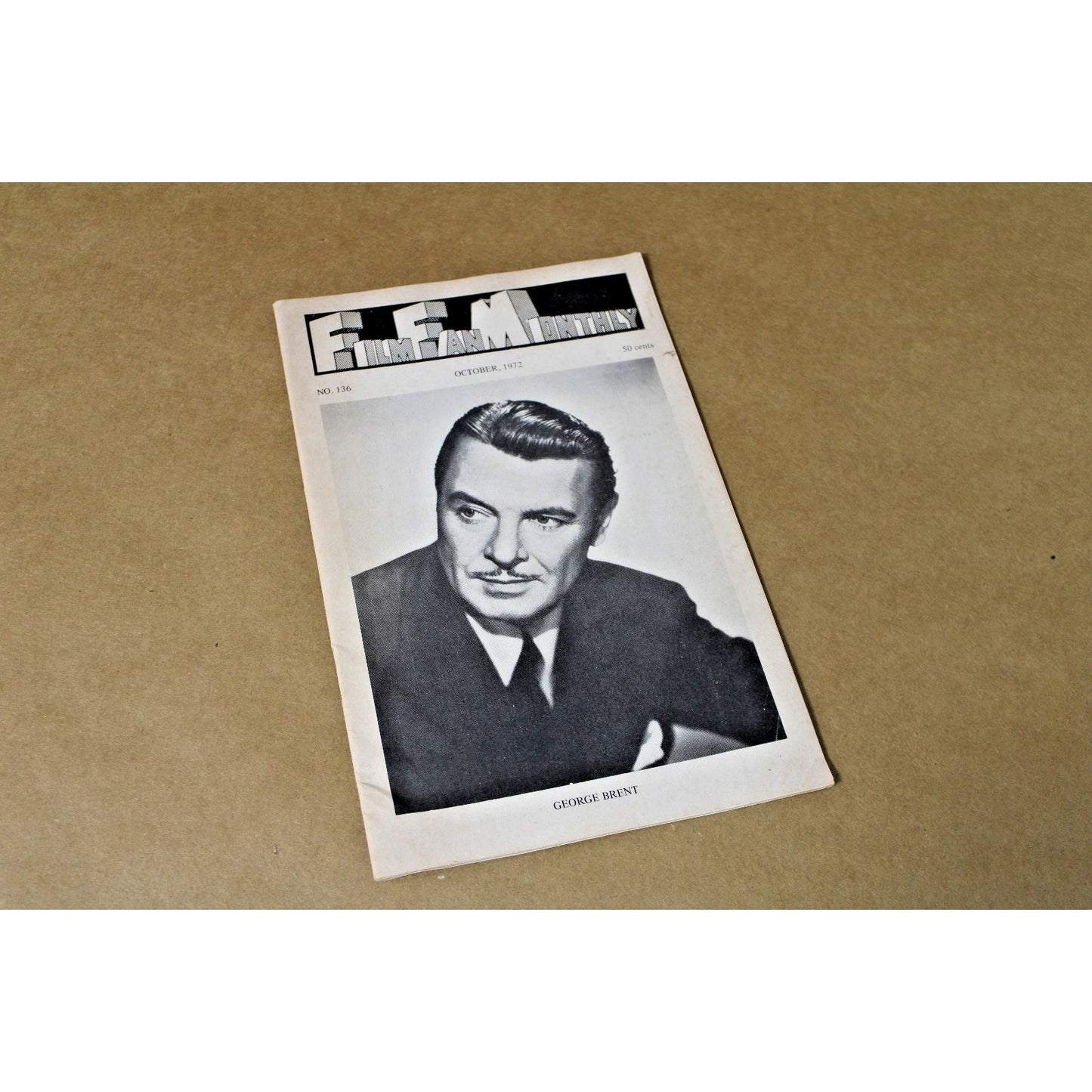 Rare FILM FAN MONTHLY, OCTOBER 1972 #136, ft. George Brent, Vivienne Segal