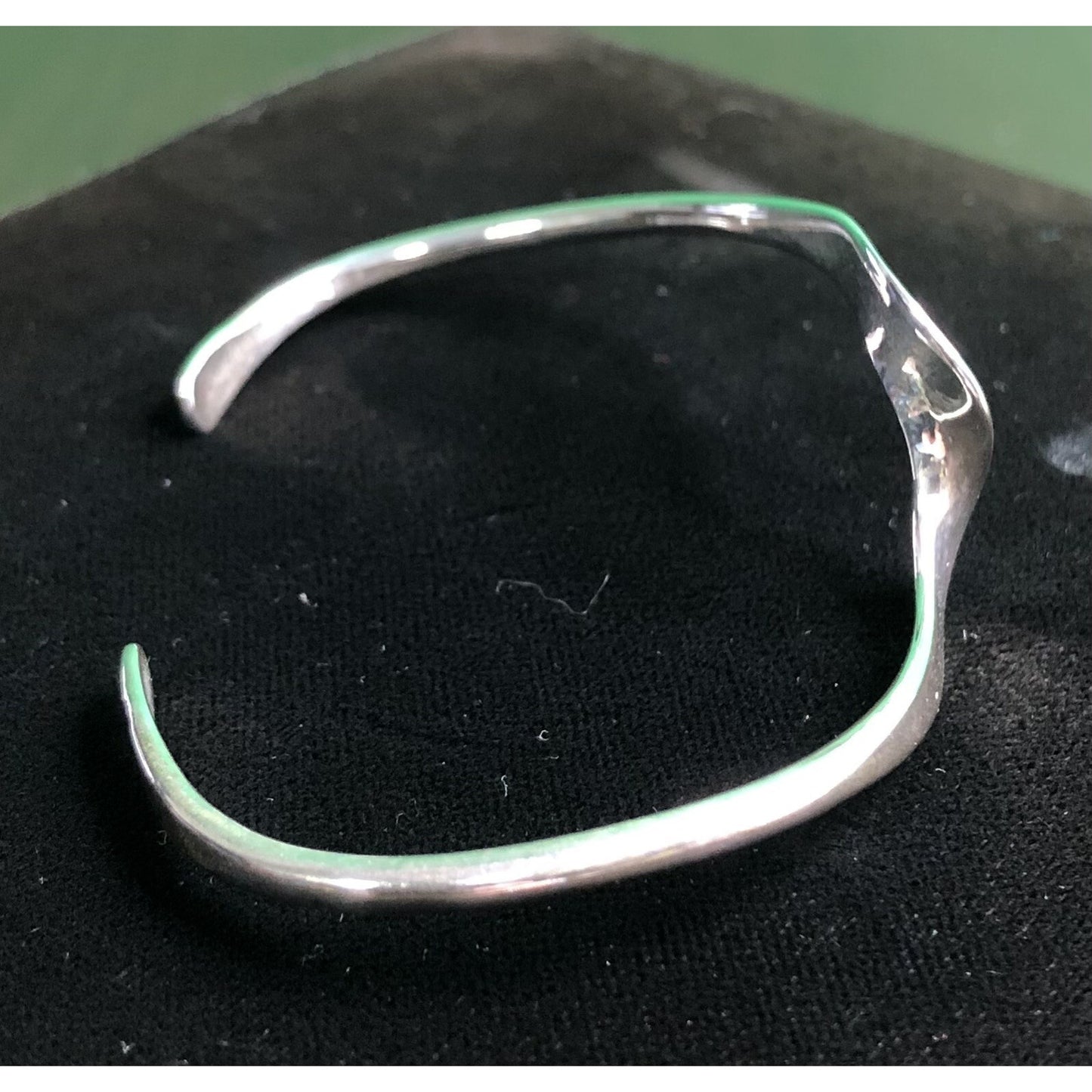 Vintage Sterling Silver Twist Cuff Bracelet Native American? Stamp Simple Lovely