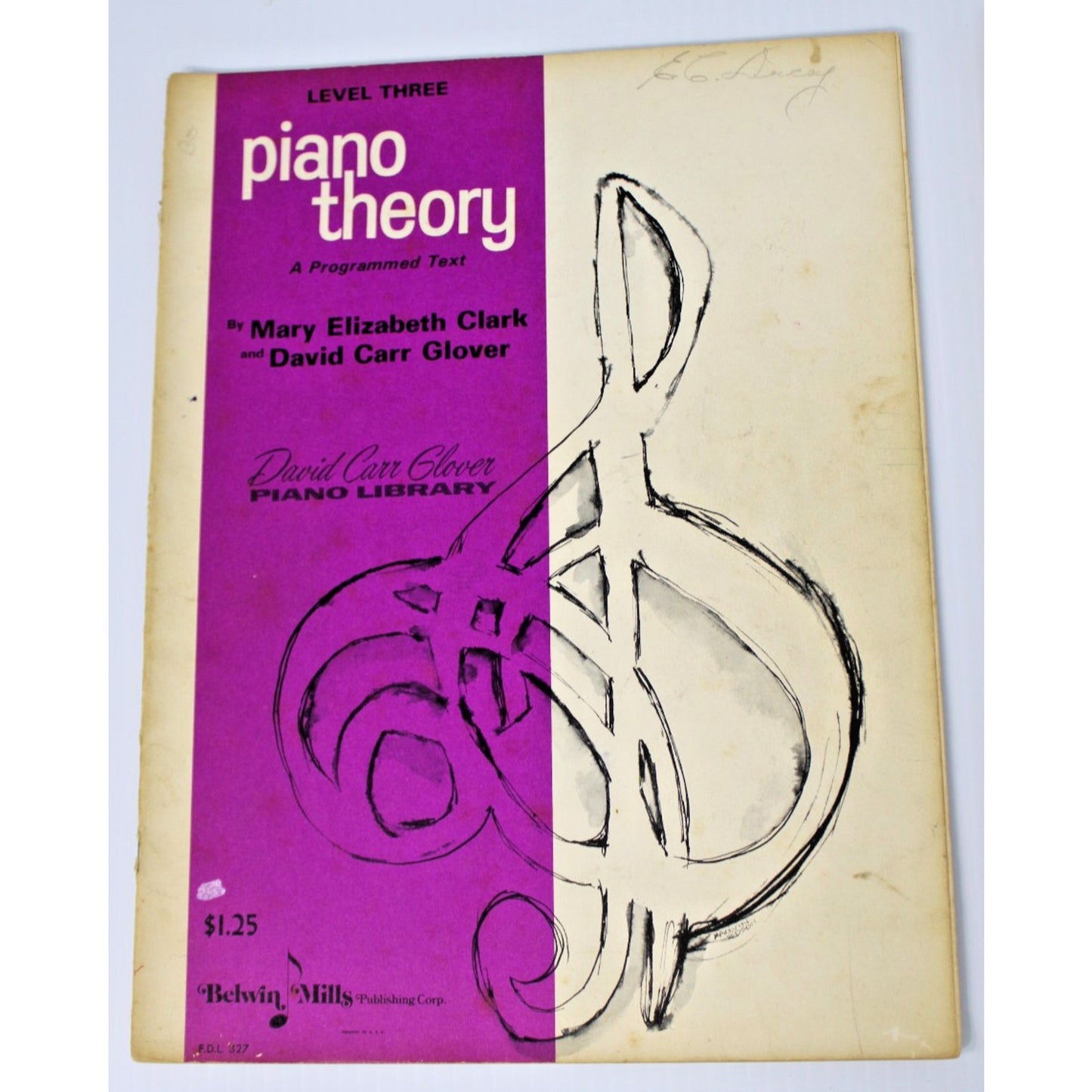 3 Vintage 1950s Piano Instruction Books 1, 3, 4-- M.E. Clark & David Carr Glover