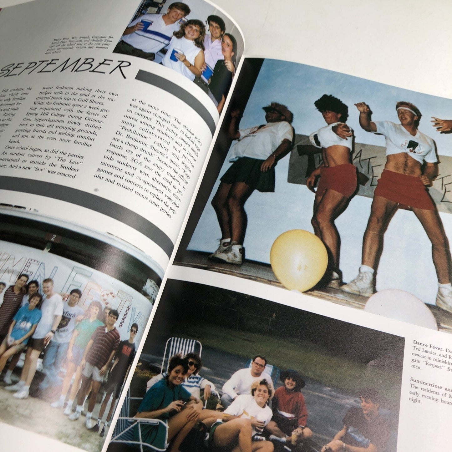 1988 - 1989 Spring Hill College Yearbook “KALEIDOSCOPE” Mobile Alabama