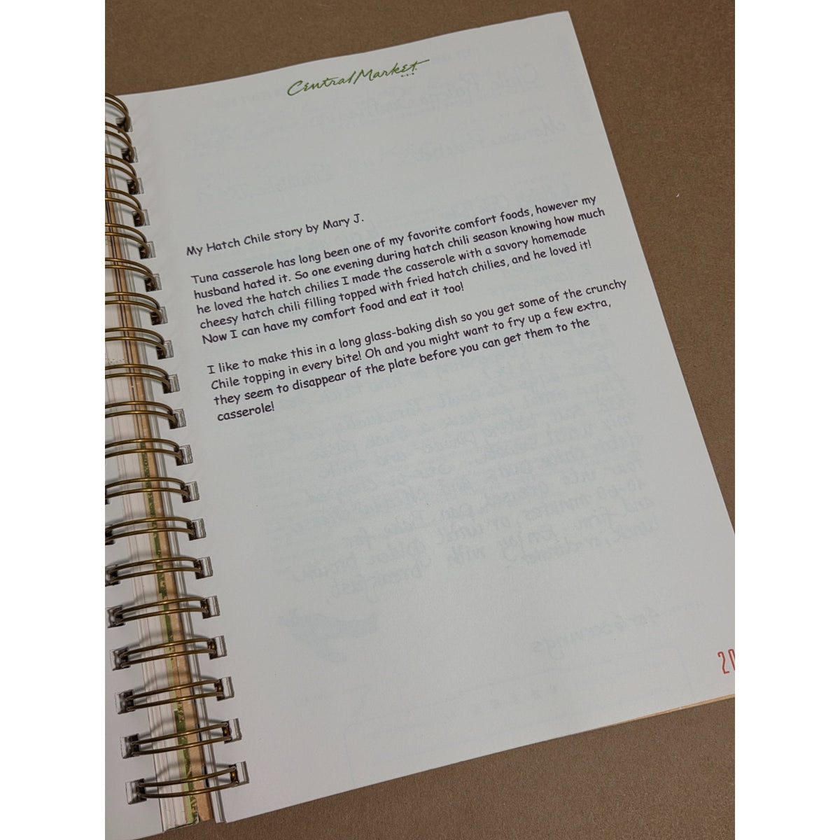 Rare Central Market 1st Annual Hatch Chile Pepper Recipe Book - 2007 Edition