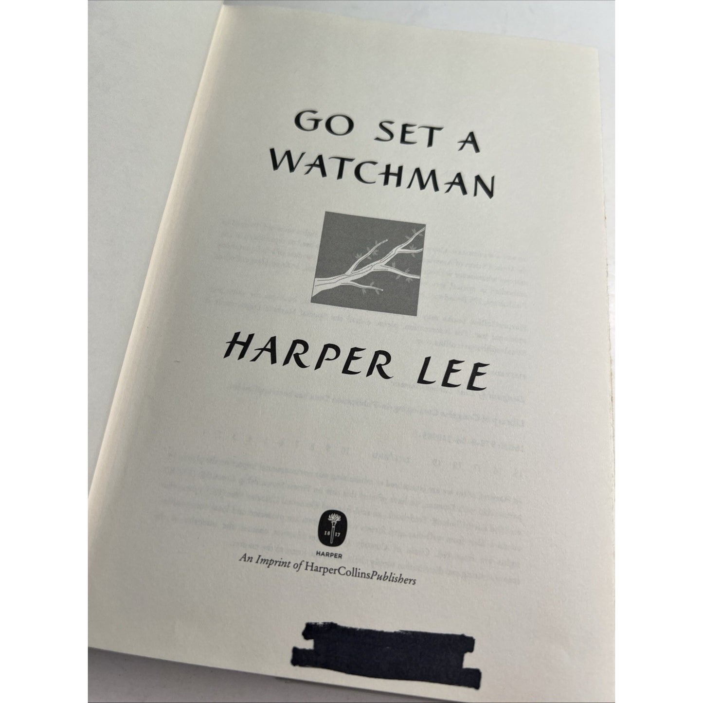 Go Set A Watchman by Harper Lee 1st Edition First Printing HC DJ 2015 Ex Library